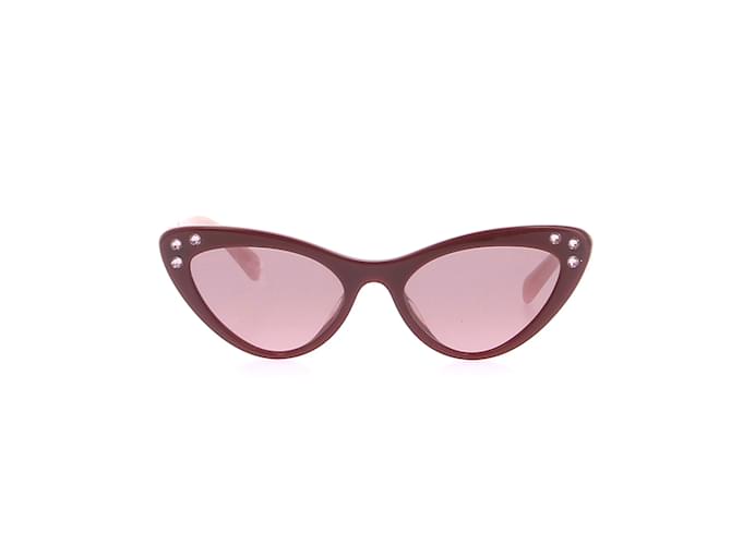 MIU MIU Sonnenbrille T.  Plastik Rot Kunststoff  ref.1238629