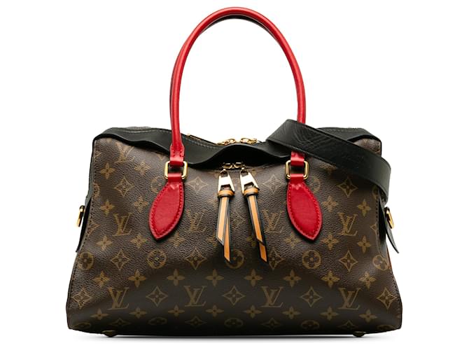 Louis Vuitton Brown Monogram Tuileries Leather Cloth Pony-style calfskin  ref.1238703
