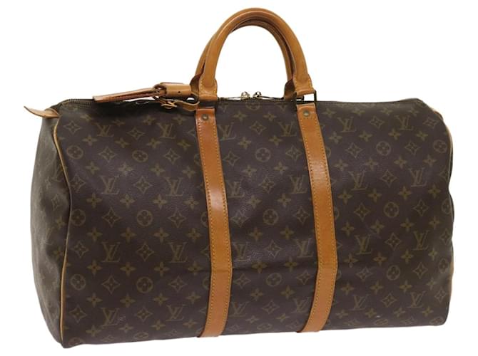 Louis Vuitton Monograma Keepall 50 Boston Bag M41426 Autenticação de LV 65110 Lona  ref.1238820