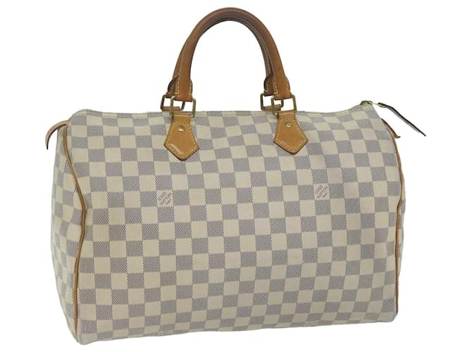 Louis Vuitton Damier Azur Speedy 35 Hand Bag N41535 LV Auth 64849  ref.1238864