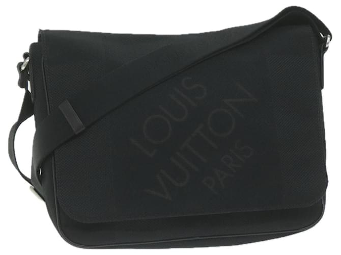 LOUIS VUITTON Damier Geant Petite message Shoulder Bag M93618 LV Auth ep2974 Black  ref.1238871