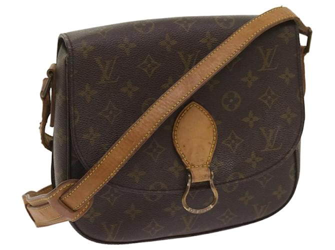 LOUIS VUITTON Monogram Saint Cloud GM bolsa de ombro M51242 LV Auth th4528 Monograma Lona  ref.1238879