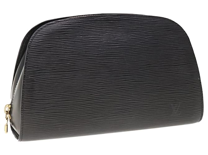 LOUIS VUITTON Epi Dauphine GM Cosmetic Pouch Black M48432 LV Auth 64940 Leather  ref.1238928