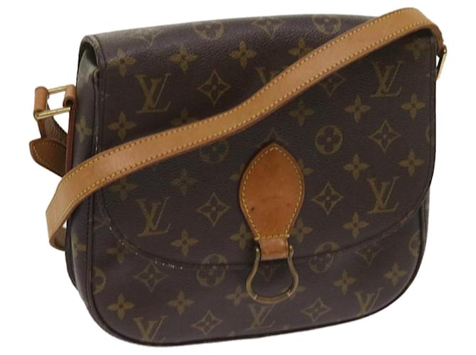 LOUIS VUITTON Monogram Saint Cloud GM Sac à bandoulière M51242 LV Auth fm3161 Toile Monogramme  ref.1238943