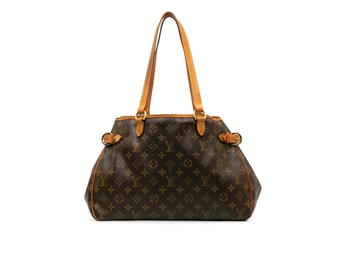Braune horizontale Einkaufstasche mit Louis Vuitton-Monogramm Batignolles Leder  ref.1238977