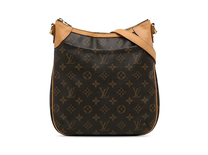 Brown Louis Vuitton Monogram Odeon PM Crossbody Bag Leather  ref.1238987