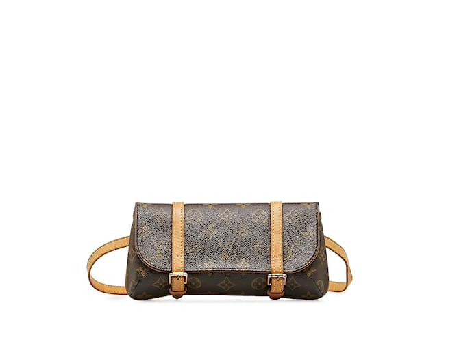 Brown Louis Vuitton Monogram Pochette Marelle PM Belt Bag Cloth  ref.1238989