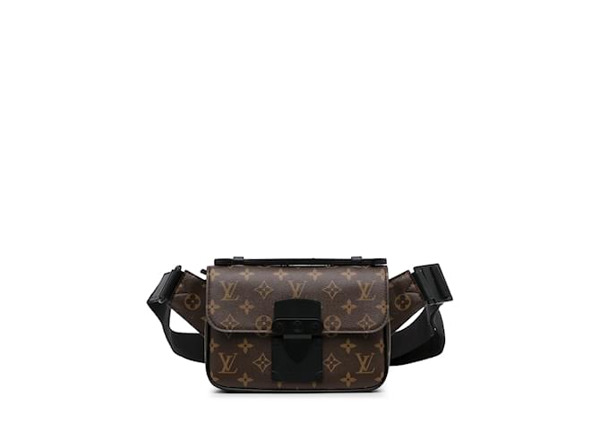 Brown Louis Vuitton Monogram S Lock Sling Belt Bag Cloth  ref.1239050