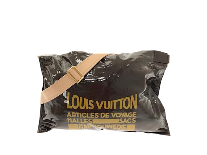 Braune Louis Vuitton Raindrop Besace Tasche Leder  ref.1239053