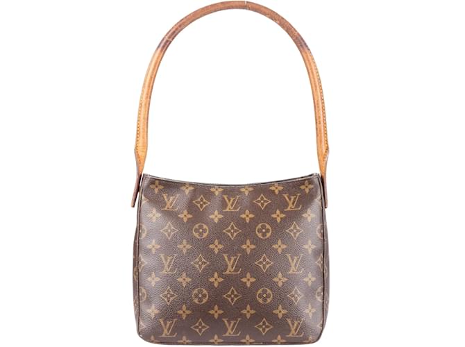 Louis Vuitton Canvas Monogram Looping PM Shoulder Bag Brown Leather  ref.1239062