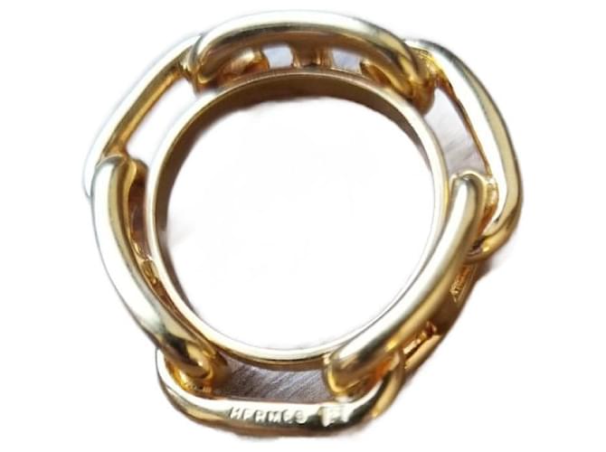 Hermès Anello sciarpa D'oro Placcato in oro  ref.1239076