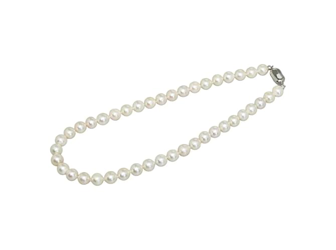 Autre Marque Classic Pearl Necklace Metal  ref.1239112