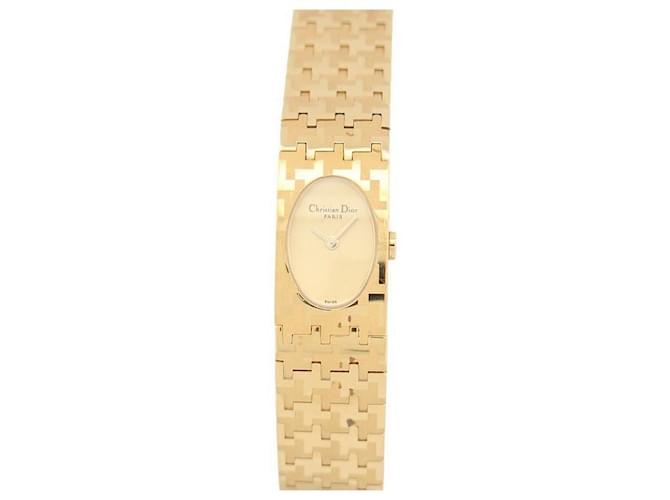 Christian Dior MISS DIOR D WATCH70-150 23 MM YELLOW GOLD PLATE QUARTZ GOLD PLATED LADY WATCH Golden Gold-plated  ref.1239304