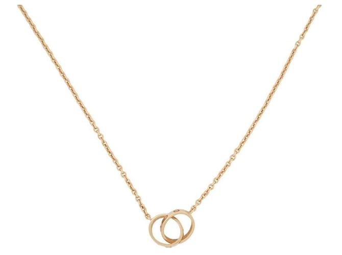 NEW CARTIER LOVE CRB NECKLACE7212400 43cm Yellow gold 18K ECRIN GOLD NECKLACE Golden  ref.1239339