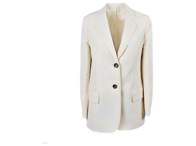 Céline Phoebe Philo Leinenjacke Creme 