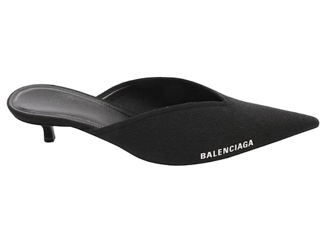 Balenciaga Sandals Black Linen  ref.1239376