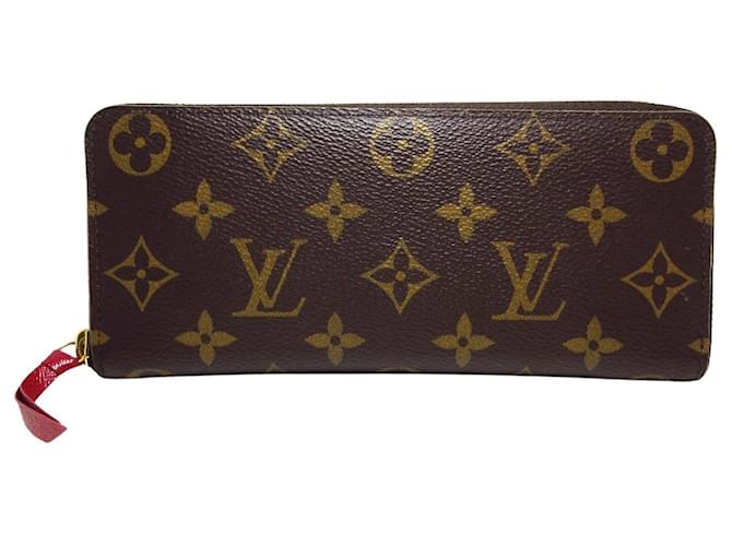 Louis Vuitton Portefeuille clemence Brown Cloth  ref.1239402
