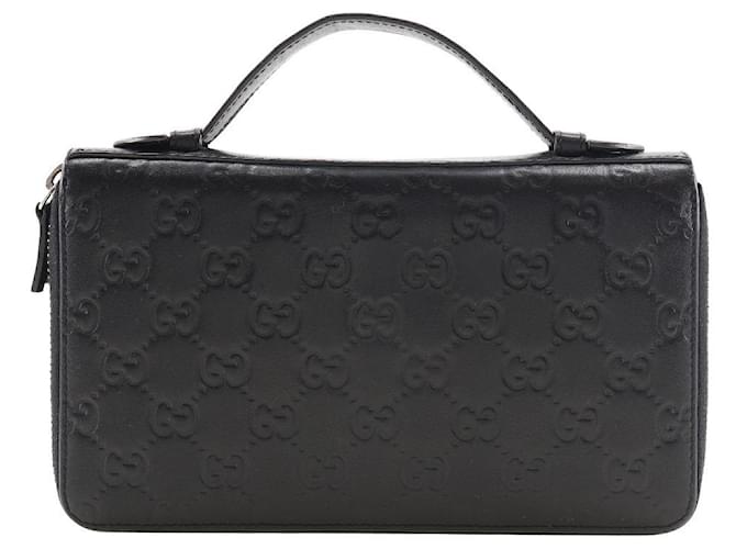 Gucci Travel Case Black Leather  ref.1239506