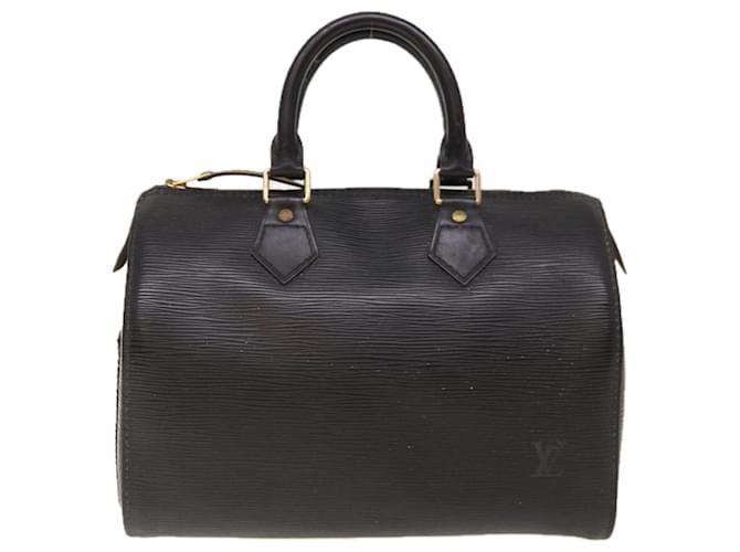 Louis Vuitton Speedy 25 Cuir Noir  ref.1239507
