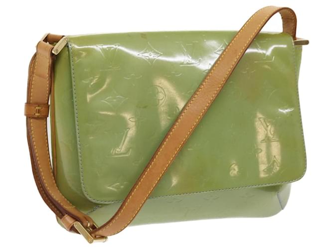 Louis Vuitton Thompson Street Green Patent leather  ref.1239523