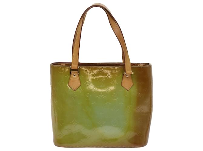 Louis Vuitton Houston Green Patent leather  ref.1239536
