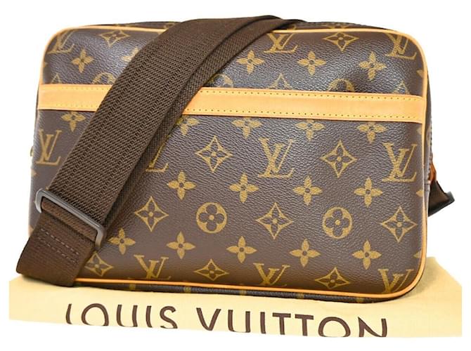 Louis Vuitton Reporter PM Brown Cloth  ref.1239546