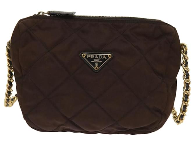 Prada Tessuto Marrone Sintetico  ref.1239564