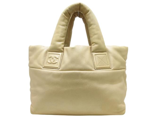 Chanel COCO COCOON Cuir Beige  ref.1239566