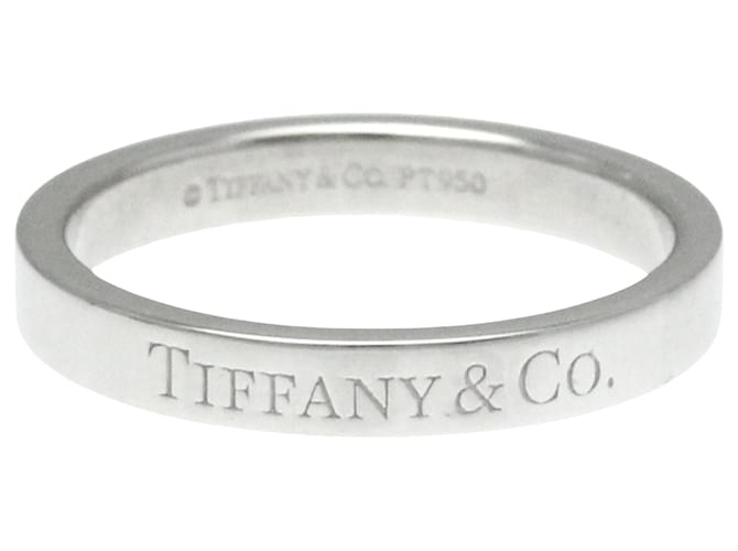 Bande plate Tiffany & Co Platine Argenté  ref.1239582