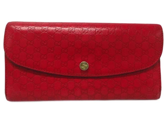 Gucci Micro Guccissima Red Leather  ref.1239598
