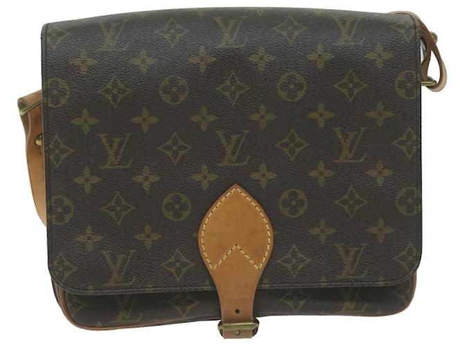 Louis Vuitton Cartouchière Brown Cloth  ref.1239608
