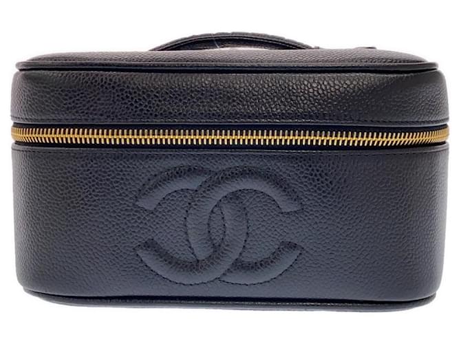 Chanel Vanity Black Leather  ref.1239683