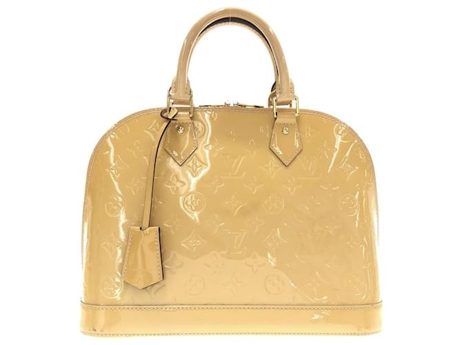 Louis Vuitton Alma Yellow Patent leather  ref.1239695