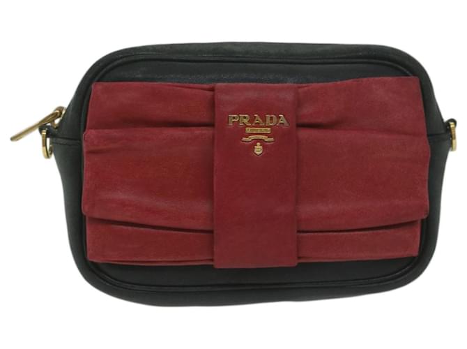 Ribbon Prada-Band Rot Leder  ref.1239703