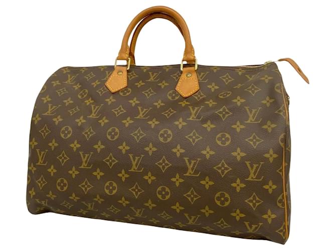 Louis Vuitton Speedy 40 Brown Cloth  ref.1239708
