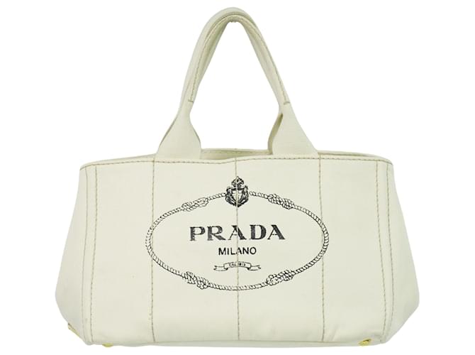 Tote Prada Canapa Cream Cloth  ref.1239710
