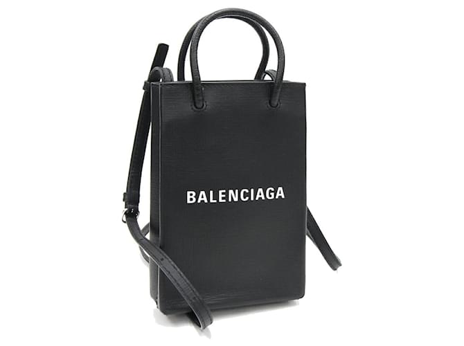 Borsa shopping Balenciaga Nero Pelle  ref.1239716
