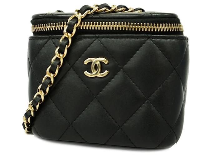 Chanel Vanity Black Leather  ref.1239735
