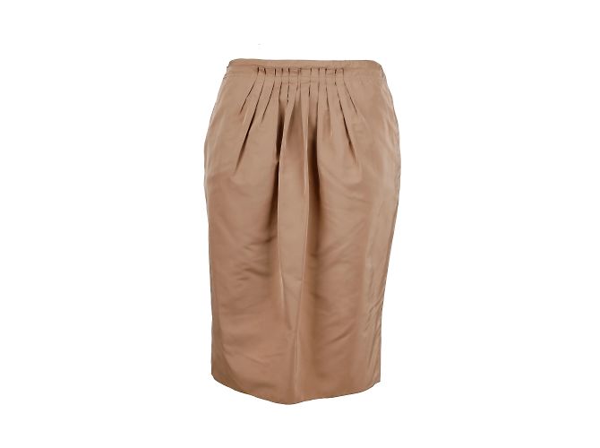Gonna a pieghe Nina Ricci Marrone