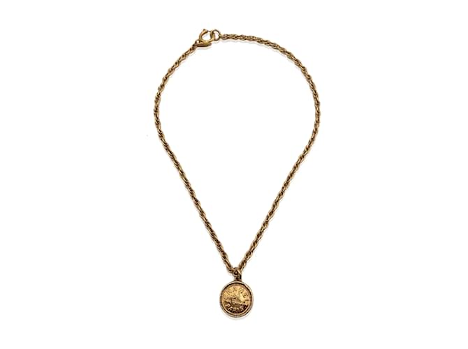 Cambon Collar de Chanel Dorado Metal  ref.1239848