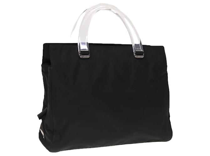 PRADA Hand Bag Nylon Black Auth 65010  ref.1239888