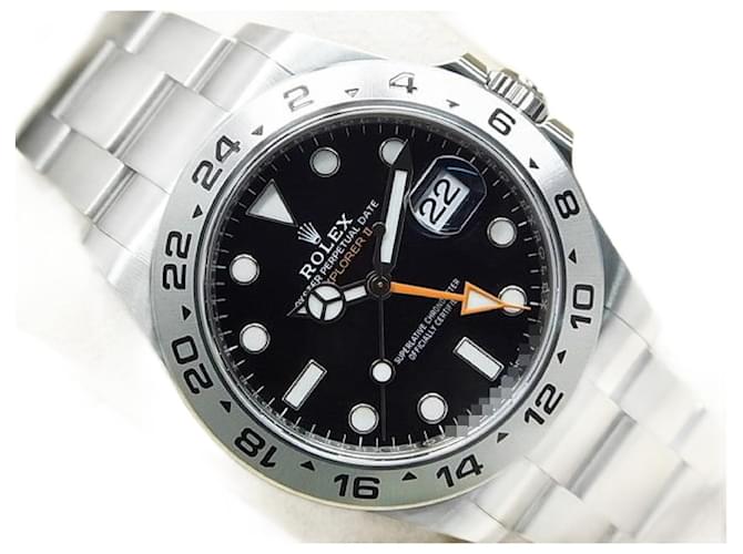 ROLEX EXPLORERII black Dial 226570 '22 purchased Mens Silvery Steel  ref.1239901