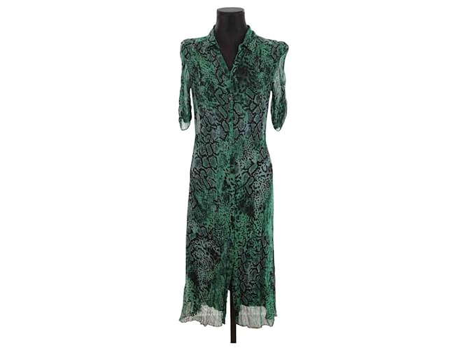 Bash Green dress Viscose  ref.1239909