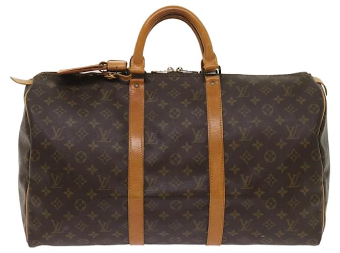 Louis Vuitton Keepall 50 Brown Cloth  ref.1239919