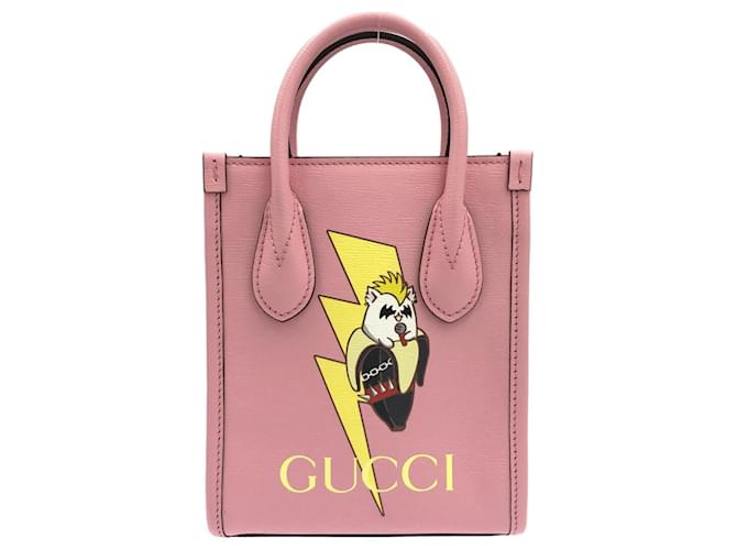 Gucci Cabas Pink Leder  ref.1240030