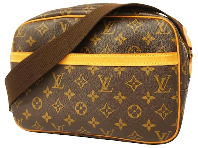 Louis Vuitton Reporter PM Brown Cloth  ref.1240036