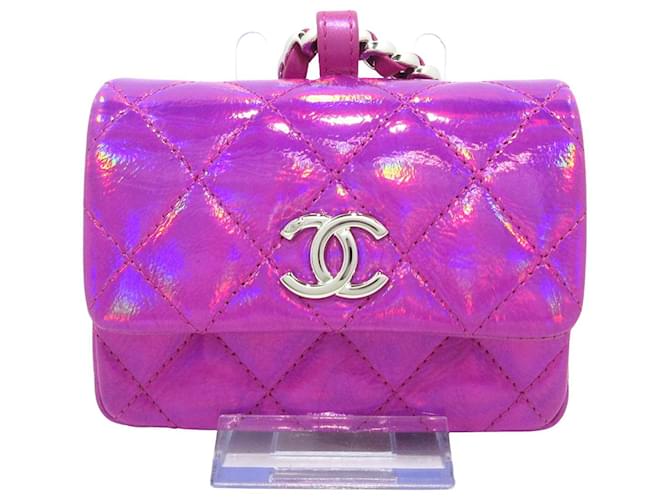 Chanel Matelassé Pink Leather  ref.1240039