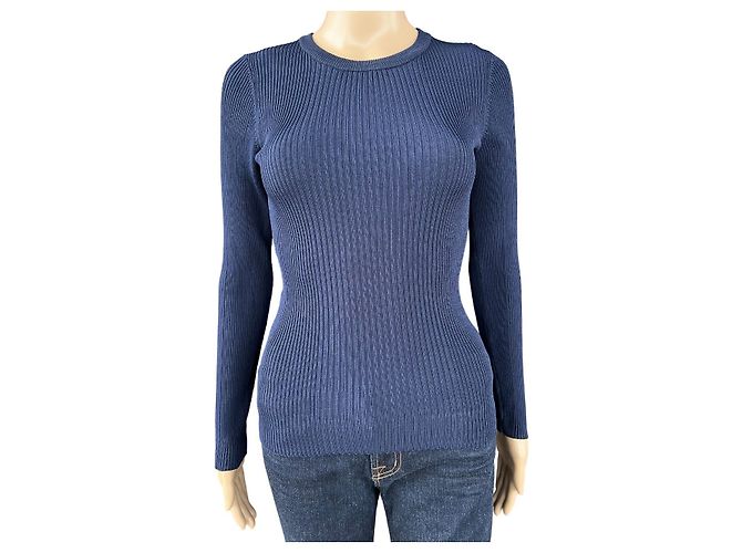 Karen Millen Pullover blau Viscose XS