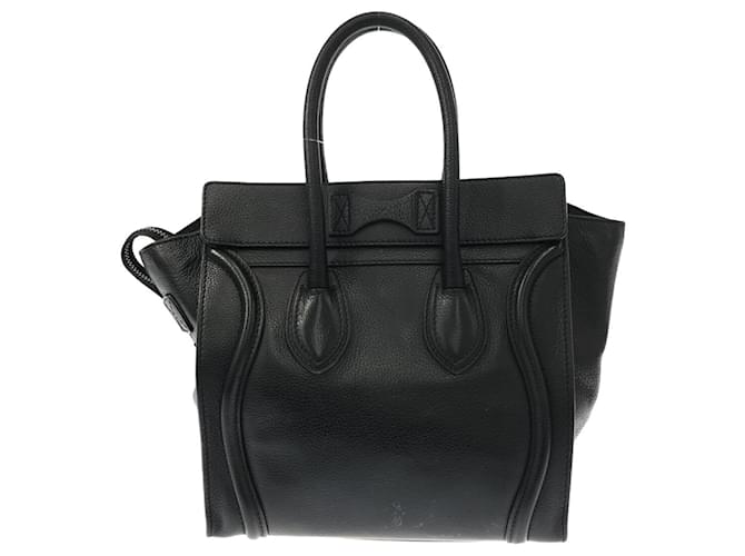 Céline Luggage Cuir Noir  ref.1240095