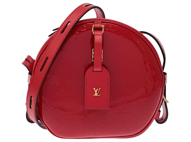 Louis Vuitton Micro boîte chapeau Vermelho Couro envernizado  ref.1240127